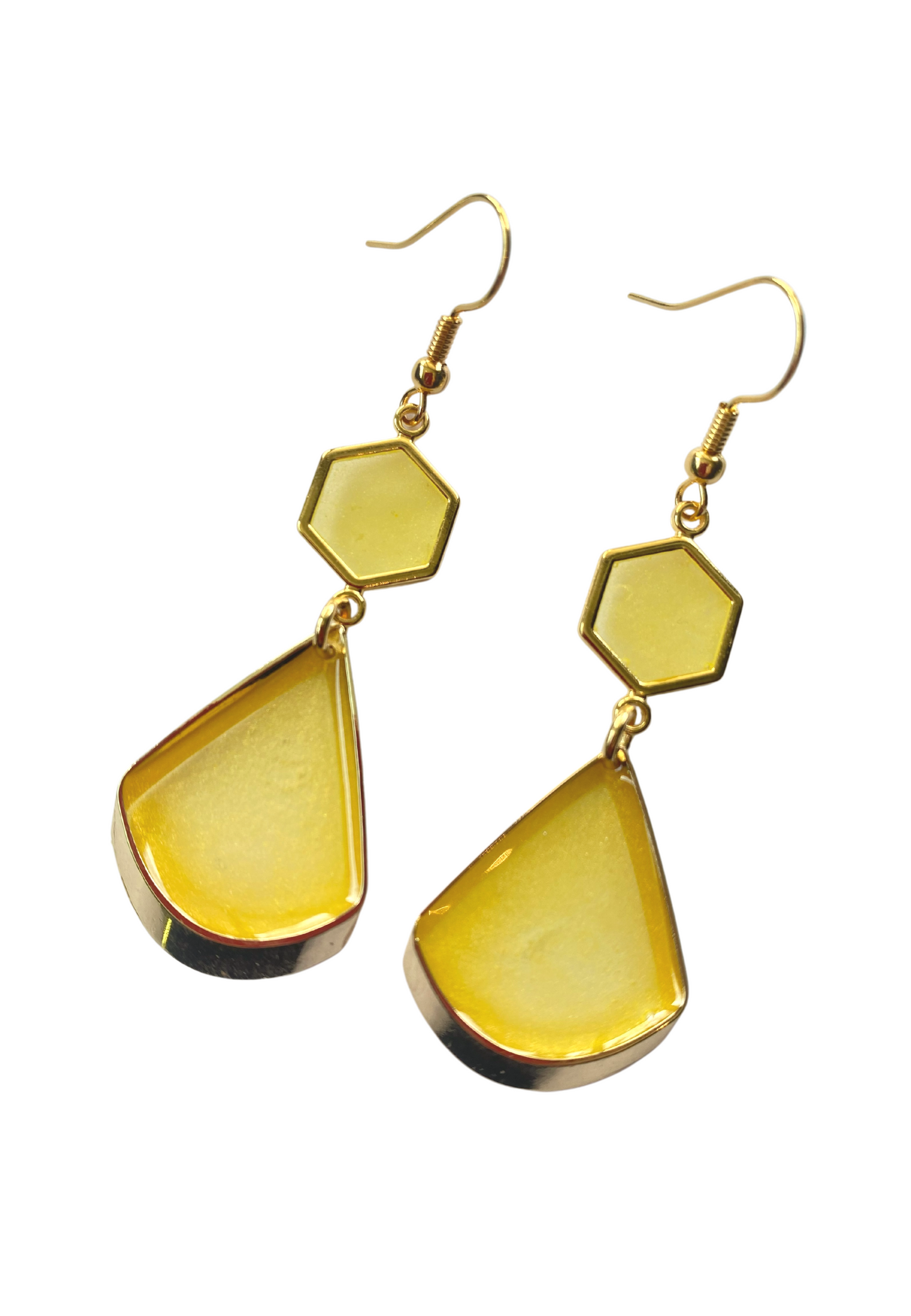 Tijdloos zomerse oorhangers, geel