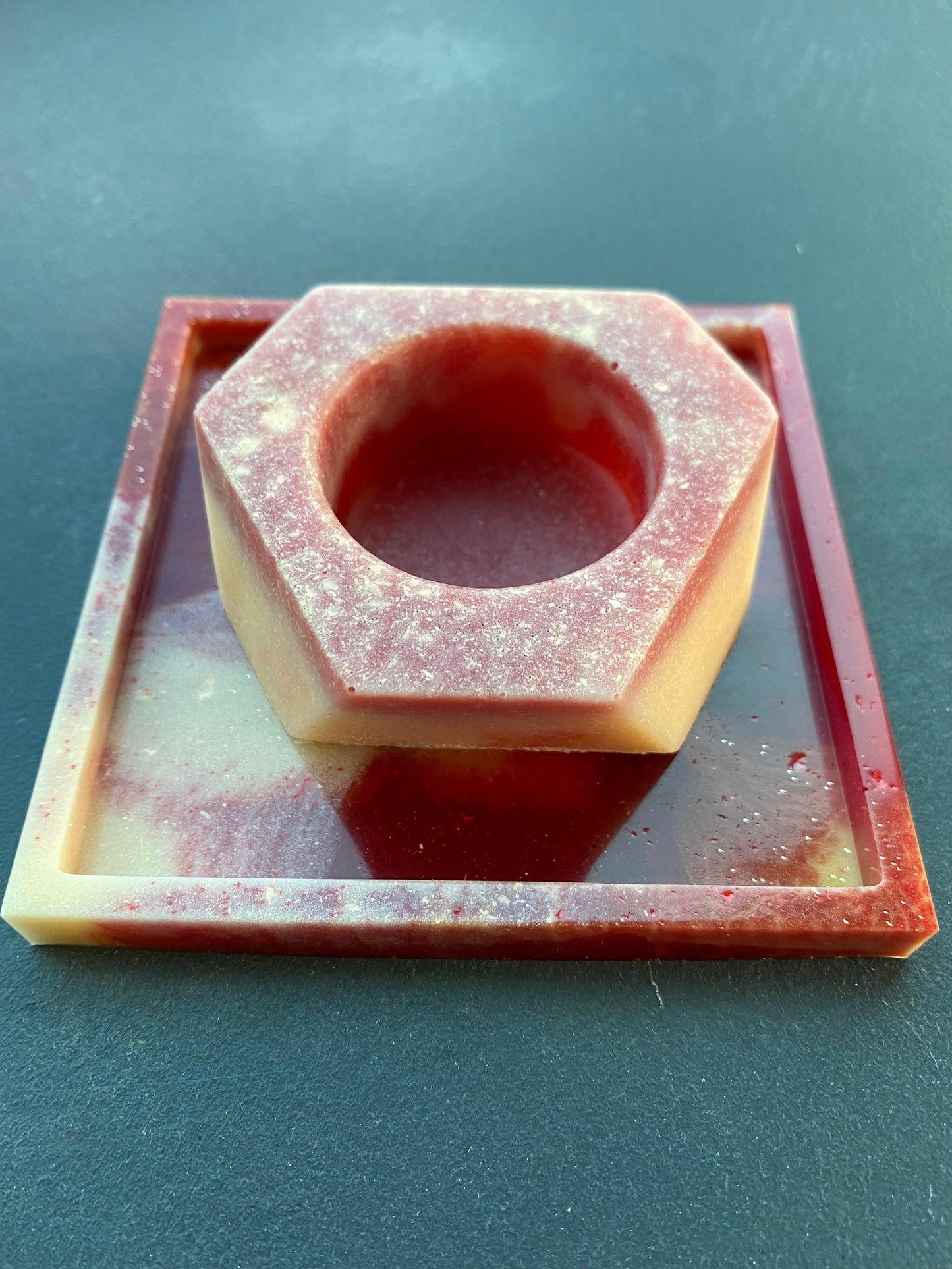 Aline - Onderlegger - Vierkant - Rood