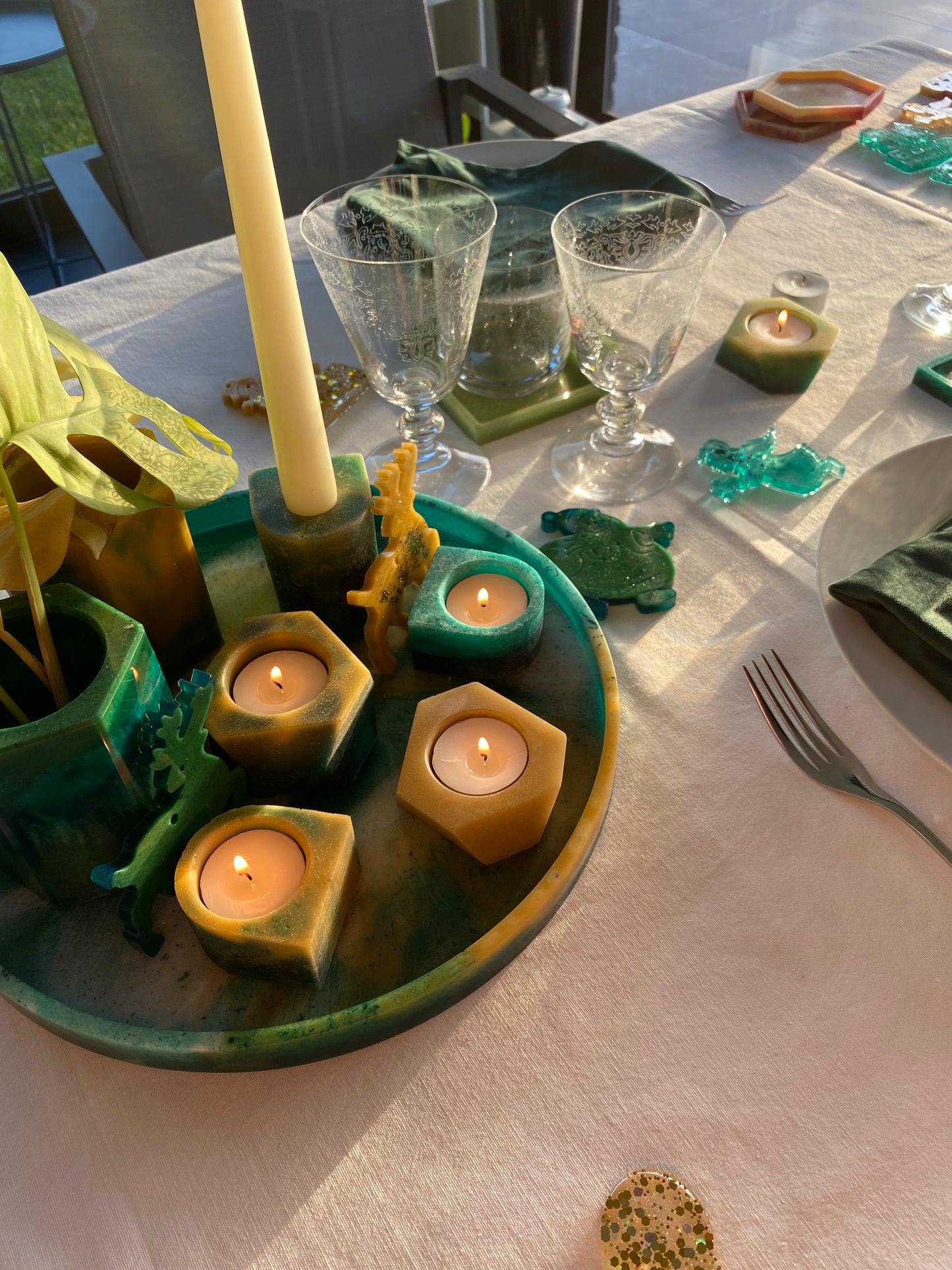 Aimé XL - Theelichthouder div kleuren