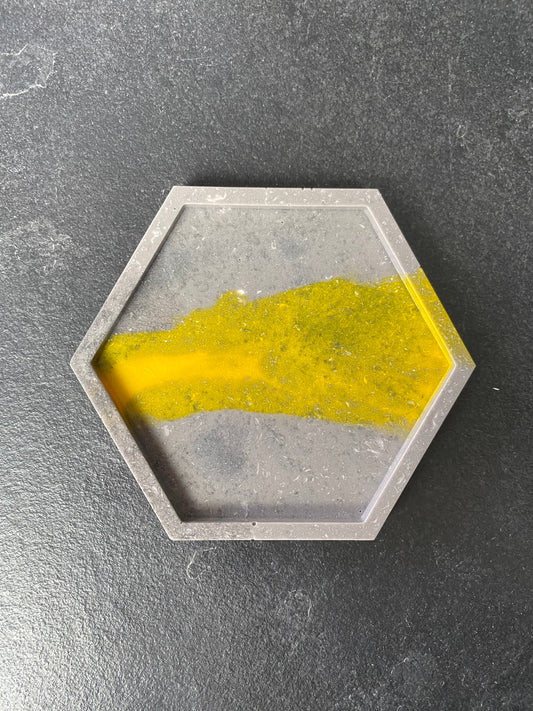 Aline - Onderlegger - Zeshoek - Grijs