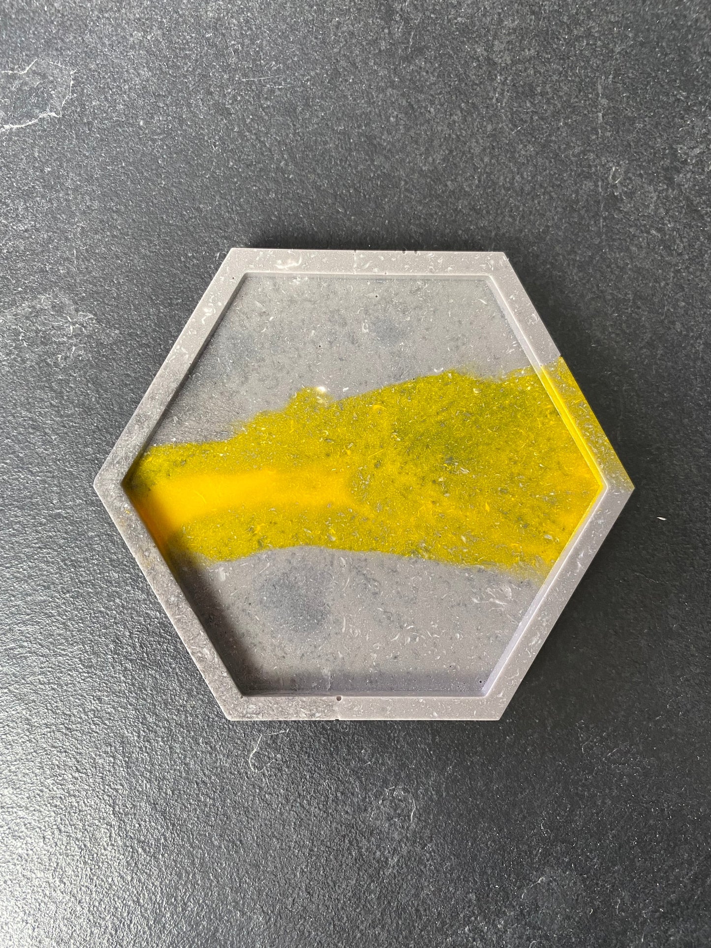 Aline - Onderlegger - Zeshoek - Blauw