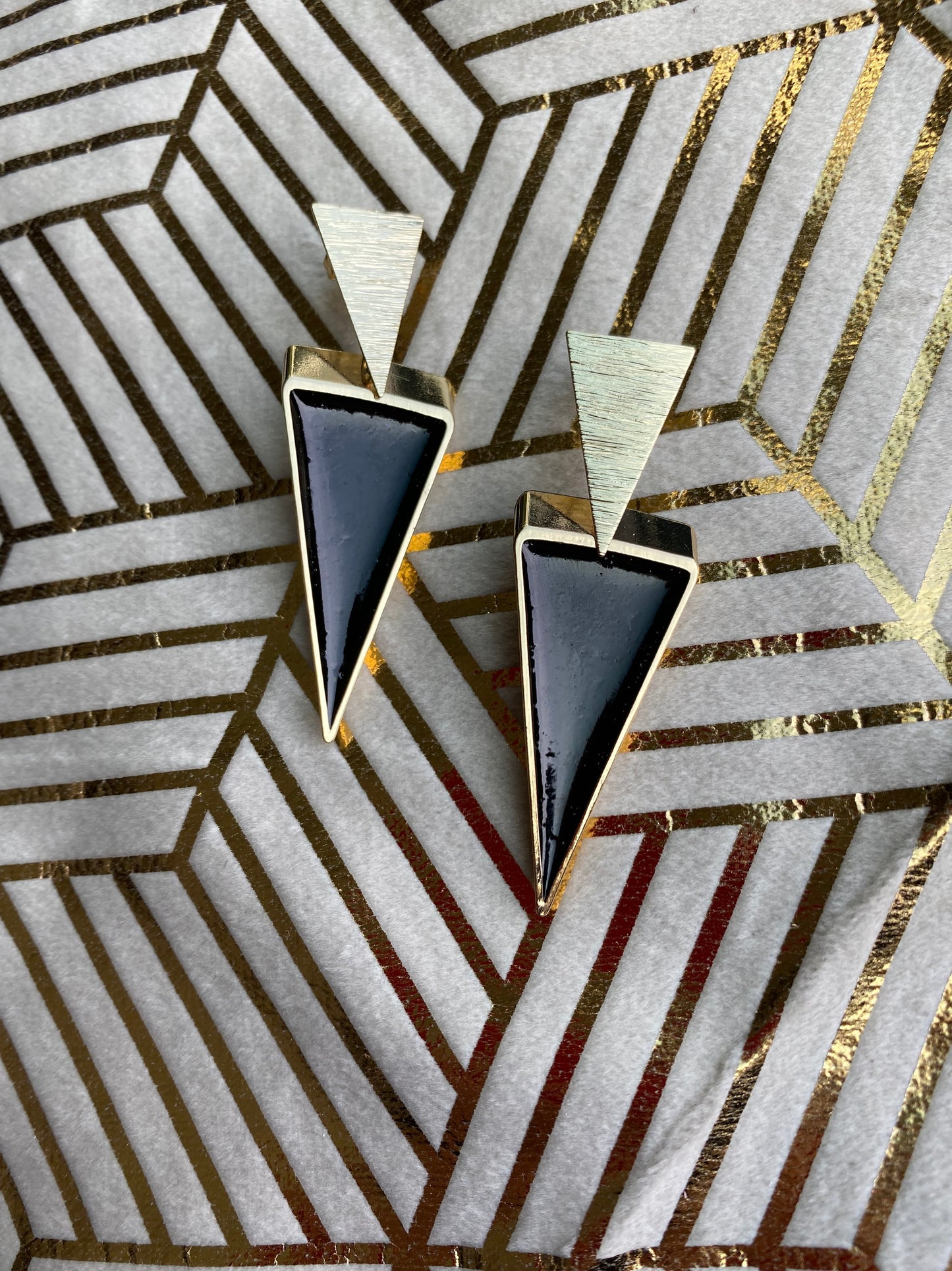 80's geïnspireerde statement oorbellen, zwart