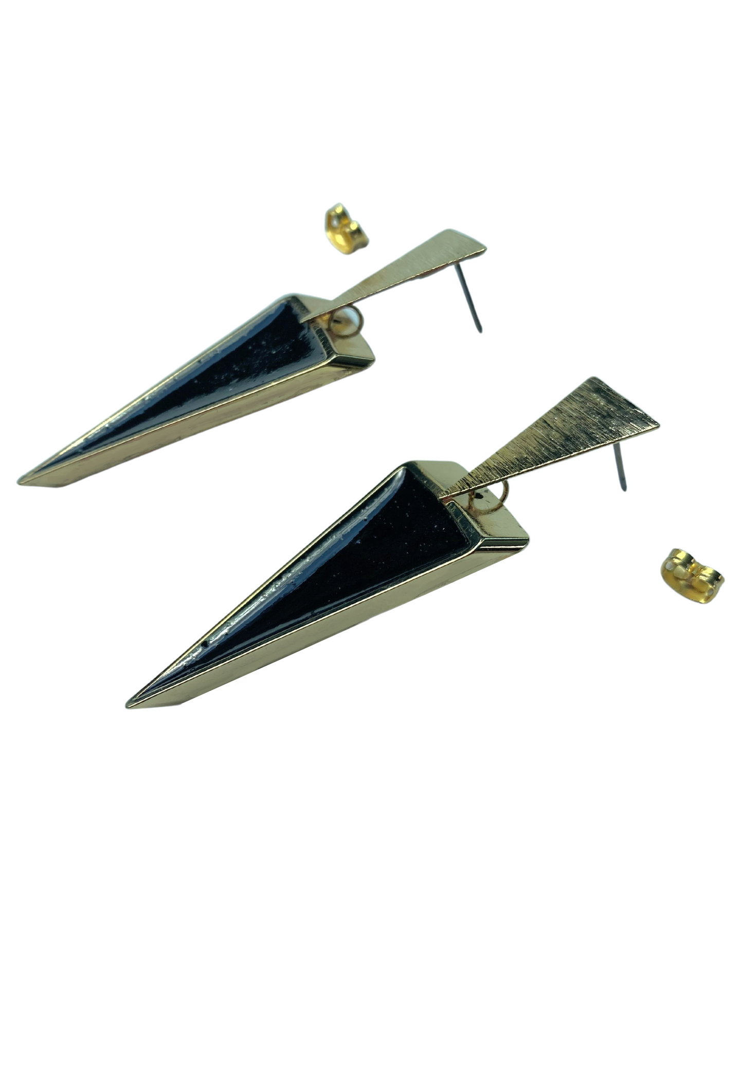 80's geïnspireerde statement oorbellen, zwart